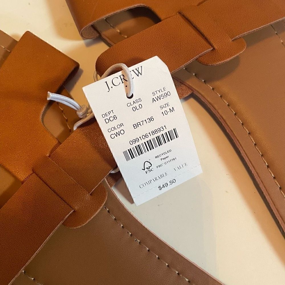 J CREW | beachside slide sandals 10 NWT $50 - Picture 6 of 6